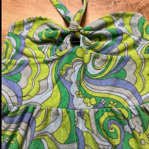 Wild Fable Halter Groovy Terrycloth Romper - Picture 3 of 4